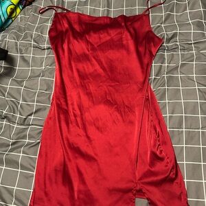 Red Satin dress